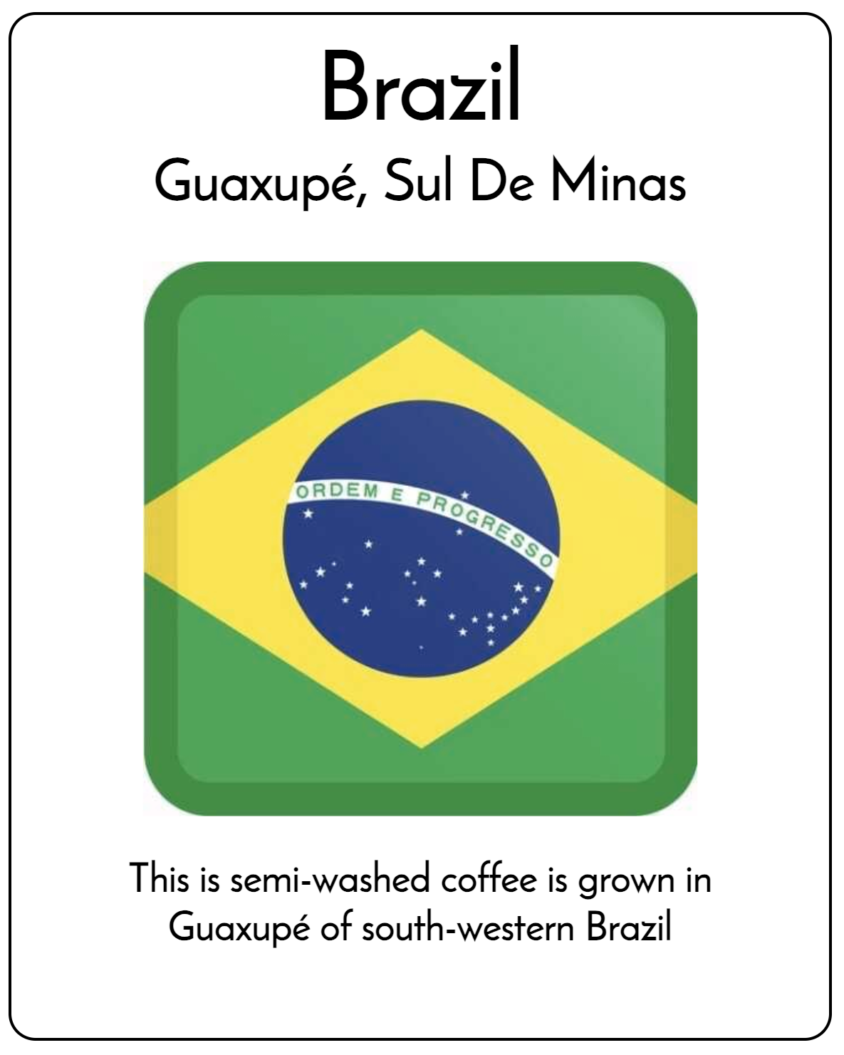 Brazil Guaxupé Sul De Minas
