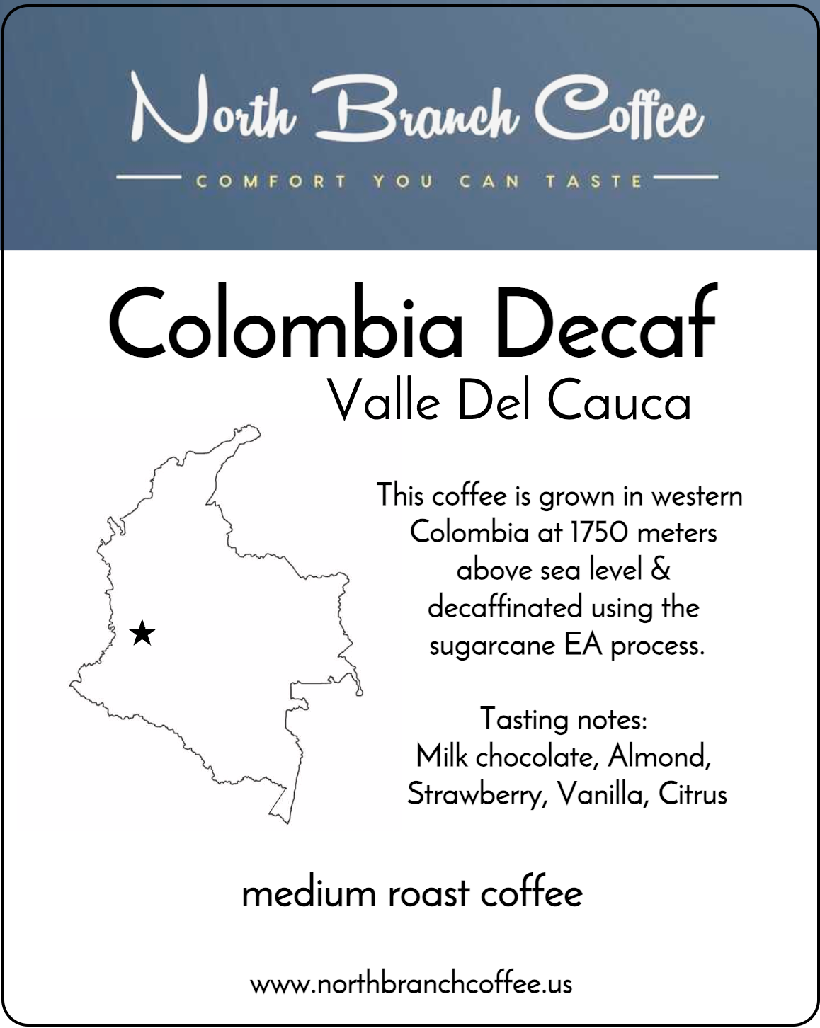 Colombia Valle Del Cauca Decaf