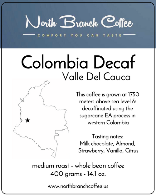 Colombia Valle Del Cauca Decaf